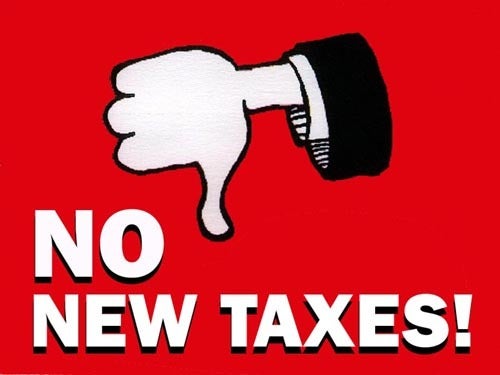 no new taxes